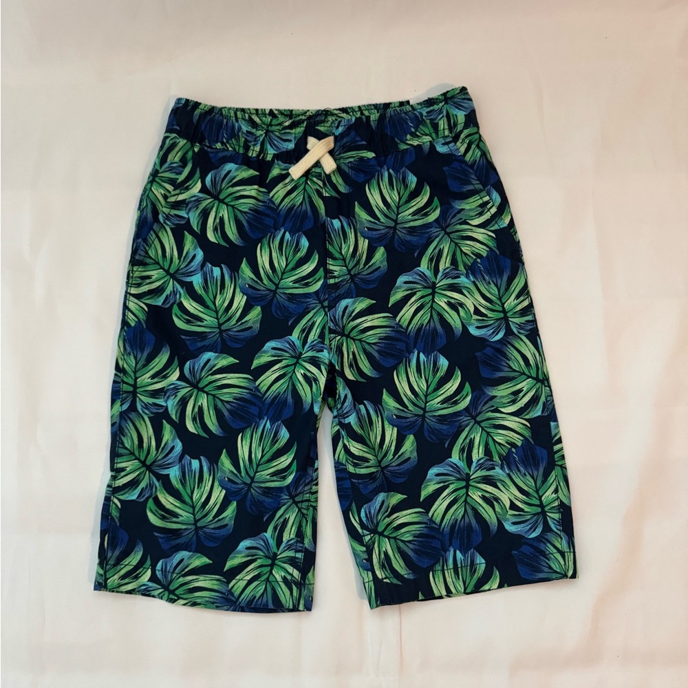 NWT, PLACE The Children’s Place Green and Blue Tropical Leaf Boy Shorts Size 12 - Picture 12 of 12